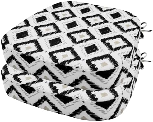 idee-home Outdoor Chair Cushions Set of 2, 19" x 19" D-Shaped by idee-home