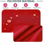 FLYMEI Patio Cushion Covers 20x20x2, Red, 4Packs - Image 4