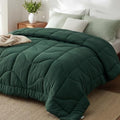 Bedsure Oversized King Comforter - Oversized King Duvet Insert for All Season, Ultra-Soft Down Alternative Comforter, Blanket for Bed, with 4 Tabs, Machine Washabl, Dark Green, 116x98 in by BEDSURE