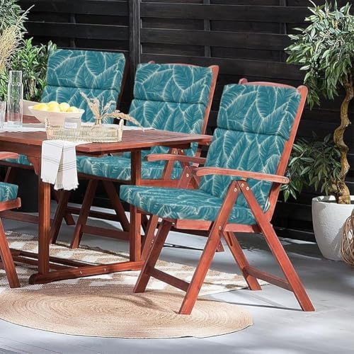 High Back Outdoor Chair Cushions 2 pcs, Water Proof Chaise Lounge Chair Cushions, Chairs Pads Stain Resistant for Camping Beach Picnic Travel Patio(B-Gray B,45 x107 x 5cm) - Image 5