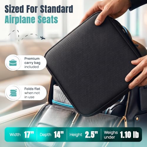 Kijani Airplane Seat Cushion for Long Flights, Inflatable Travel Cushion - Image 6