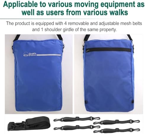 Wheelchair Footrest, Leg Support, Transfer Board Bags, Leg Rest Footrest Extender Storage Bag, for Wheelchair Accessories and Storage of Personal Belongings(W26H05B) - Image 2