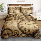 WeCozy Queen Comforter Set with Sheets, 7 Pieces Vintage Antique Bedding - Image 2