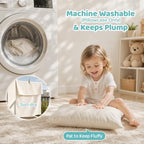 Adjustable Organic Kapok Kids Pillow 16x22 for Kids Ages 4-12 - Image 6