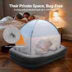 OGERY Inflatable Toddler Travel Bed with Tent, Rechargeable Pump - Image 3