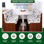 CRFATOP RV Dinette Cushion Covers Soft 4pc Camper Booth Seat Slipcover,37 - Image 5