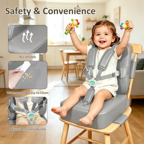 Toddler Booster Seat for Dining Table,Kitchen Chair Booster Cushion - Image 3