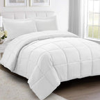 HOMME King Size 3 Pieces All Season Soft Comfortable Down Alternative Reversible Quilted Oversize Comforter Set School Dorm, Machine Washable by Unknown