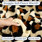 Leopard Print Blanket Twin Size - Flannel Fleece Luxury Twin Blanket - Image 3
