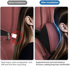 Anti-Stain Nappa Leather Car Neck Pillow with Lumbar Support for BMW - Image 5