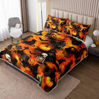 HOSIMA Halloween Watercolor Horror Quilt King Size with 2 Pillowcases. - Image 2