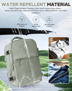Vacuum Seal Travel Backpack with Air Pump Compression Waterproof Vacpack Carry On Backpack for Travel Daypack Women Men with Vacuum System Airlines Approved Vacpack Laptop Space Saver Bags GrassGreen - Image 7