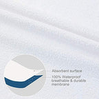 Moonsea Waterproof Zippered Pillow Protector, 4 Pack Cotton Terry Queen Size 20 x 30 Inch Pillow Protector, Pillow Covers Encasement, Pillow Case White - Image 5