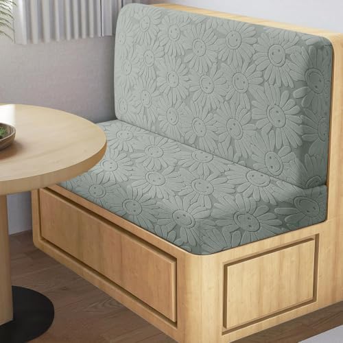 ANARACHON RV Dinette Cushion Covers, Stretch Camper Cushion Slipcovers for Travel Trailer Couch RV Booth Seat(2 Backrest Cover & 2 Bench Cover,Sun, Medium Gray) - Image 2