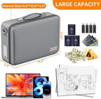 DocSafe Fireproof Document Box Hard Case with Lock ＆ Accordion File Folder - Image 5