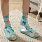 House Slippers for Women Washable Closed Toe with Cute Socks - Image 3