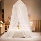 Princess Decor Canopy for Kids Bed, Soft and Durable Bed Canopy for Girls Room Tent Canopy Dreamy Mosquito Net Bedding, Children Reading Nook Canopies Indoor (White net) by Dix-Rainbow