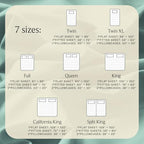 Cal King Size Sheets Set, Cooling & Soft Deep Pocket Bed Sheets, 4PC - Image 5