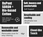 2PCS Car Neck Pillow & Lumbar Support Breathable Suede Set for Cars - Image 6