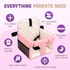 Shopping Cart Seat Cover for Baby, Pink Bows - Image 3