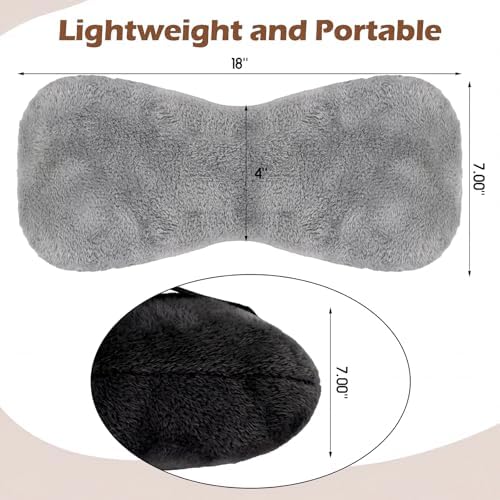 Colingmill 2 Pcs Neck Pillow for Recliner Chair Headrest,Black and Grey - Image 2