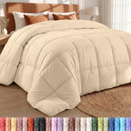 Utopia Bedding Comforter King Size, Duvet Insert, Beige, 90 x 102 Inches by UTOPIABEDDING