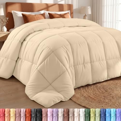 Utopia Bedding Comforter King Size, Duvet Insert, Beige, 90 x 102 Inches by UTOPIABEDDING