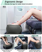 Inflatable Travel Foot Rest Pillow, Kids Airplane Bed, Adjustable 3 Layers Height Leg Rest Pillow, Adults Travel Essentials Great for Airplane, Office, Home, Trains, Cars - Image 3