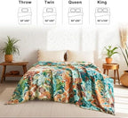 LUTBM Boho Throw Blanket for Bed 60"x80", All Season Cotton Couch Blankets - Image 3