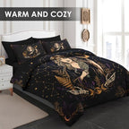 WeCozy Queen Comforter Set with Sheets, 7 Pieces Witchy Celestial Bedding - Image 4
