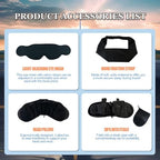 Airplane Sleep System, Eye Mask & Blanket, Long Flight Essentials - Image 3
