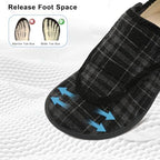 Scurtain Mens House Slippers Comfortable Wide Diabetic Orthopedic Shoes - Image 4