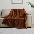 SOCHOW Flannel Fleece Blanket King Size, All Season Lightweight Super Soft Cozy Blanket for Bed or Couch, Caramel 90inch X108'' - Image 2