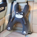 Snoozebelt Car Seat Belt Pillow for Kids, Soft Travel Shoulder Cushion，Gray - Image 7