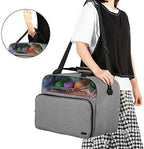 Teamoy Knitting Bag Tote, Crochet Bag Yarn Storage Organizer, Gray - Image 6