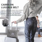 Travel Blanket and Pillow-2-in-1, Ultra-Soft&Compact, One-Piece Airplane Blanket with Hand Luggage Belt and Backpack Clip,Travelers Accessories Gifts, 61x43 Inches (Gray) - Image 4