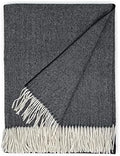 Alpaca Home - 100% Pure Baby Alpaca Eco Herringbone Sofa Throw Blanket, 71" X 51" (Charcoal)… by AlpacaHome