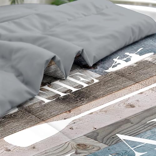 Pamnest Twin Comforter Set with Sheets, 5 Pieces Boat Adventure Bedding - Image 5