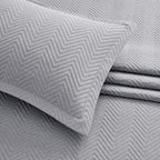 IR Imperial Rooms Twin Quilt Bedding Set Grey Bedspread Wave 2 Pack - Image 6