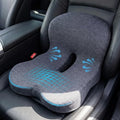 Memory Foam Car Seat Cushion – Ergonomic Driver Seat Cushion for Sciatica & Tailbone Pain, Breathable Non-Slip Car Seat Pad with Lumbar Support for Car, Truck, SUV, Office Chair by Unknown