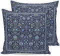 24x24 Pillow Covers Set of 2, Vintage Blue Floral Boho Square Throw Pillow Covers for Couch/Sofa/Living Room, Retro Ethnic Tribe Abstract Art Decorative Soft Pillowcases for Couch Throw Pillows by Unknown