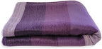 LATITUDE ZERO, Alpaca Wool Throw Blanket | Warm, Ultra-Soft, Breathable, Non-Itchy Blanket-Throw | Hypoallergenic and Beautiful Fabric (Purple) - Image 2
