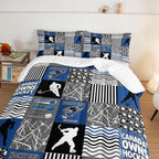 HOSIMA Teens Ice Hockey Comforter Sports Bedding Queen with 2 Pillowcases. - Image 4