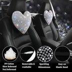 Bling Bling Car Seat Pillows, White, 2 Pieces - Image 2