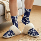 Fuzzy Slippers for Women Washable Cotton Slippers with Crew Socks - Image 4