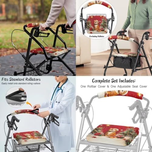 LedBack Christmas Cat Walker Accessories for Seniors Walker Seat Cover - Image 4