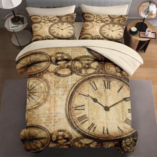 WeCozy Queen Comforter Set with Sheets, 7 Pieces Vintage Antique Bedding by WeCozyHomeDecor