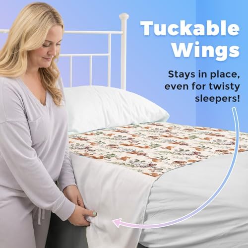 Potty Training Pee Pads for Kids & Toddlers Viscose from Bamboo 3 Pack, 100% Waterproof Absorbent Non-Slip Bed Wetting Pad for Twin Beds, Reusable Washable Sheet & Mattress Protector, 36x36 - Image 7