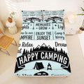 Erosebridal RV Camper Queen Fitted Sheet, Outdoors Camping Theme Bedding Set for Kids Girls Boys, Rustic Cabin Mountain Forest Bed Sheets(No Top Sheet), Camping Lovers Gifts Room Decor by Erosebridal