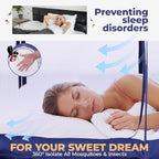 Alvantor® Mosquito Net Bed Canopy Bed Tents Dream Tents Privacy Space Full Size Sleeping Tents Indoor Pop Up Portable Frame Breathable Cottage Navy (Mattress Not Included) - Image 6